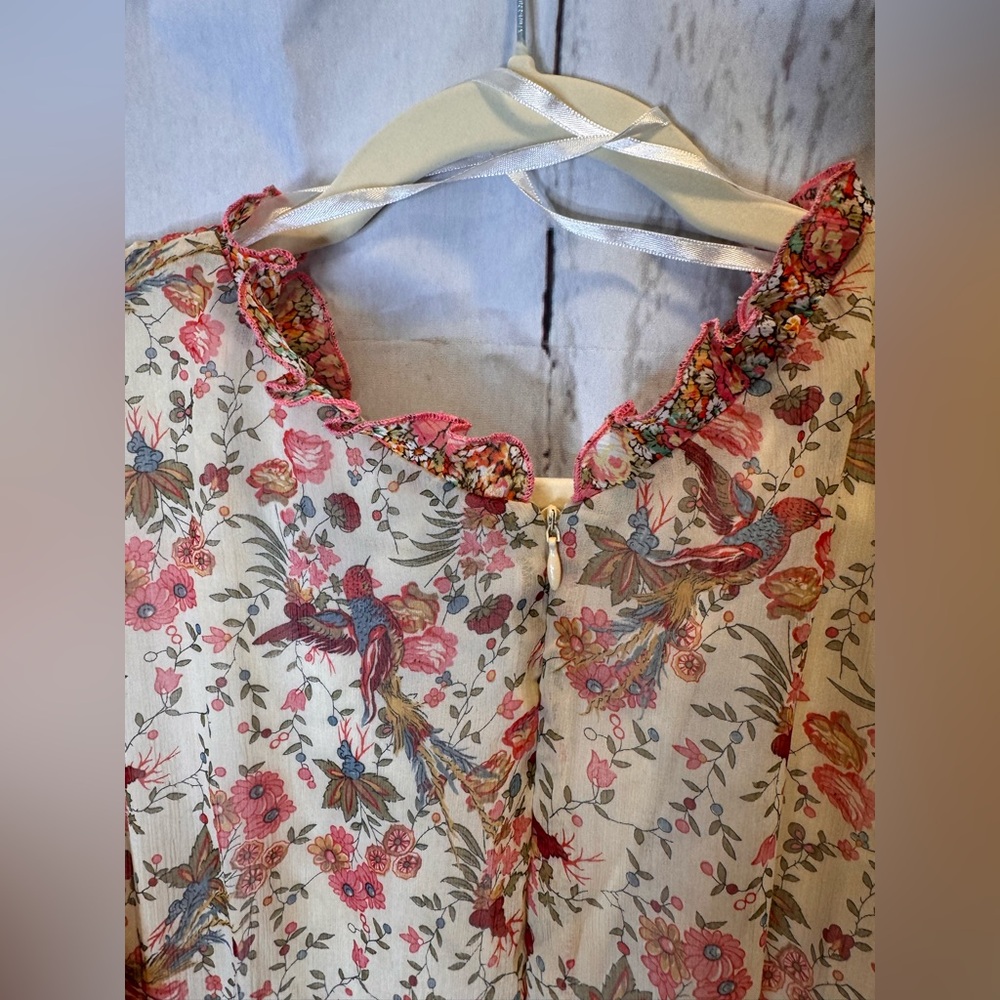 Rabbit, Rabbit, Rabbit Floral Sleeveless Dress Women's size 12 - Picture 5 of 15